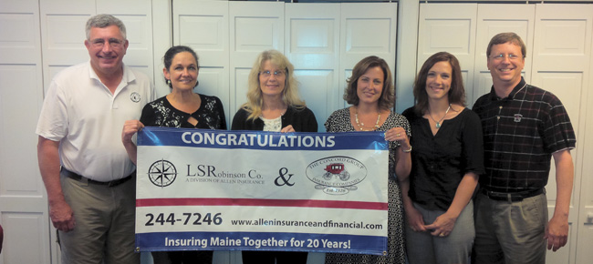 L.S. Robinson Co. staff celebrates 20 years of partnership with Concord Insurance