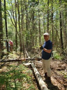 Daulton Wickenden, Weskeag River Preserve, trail clearing
