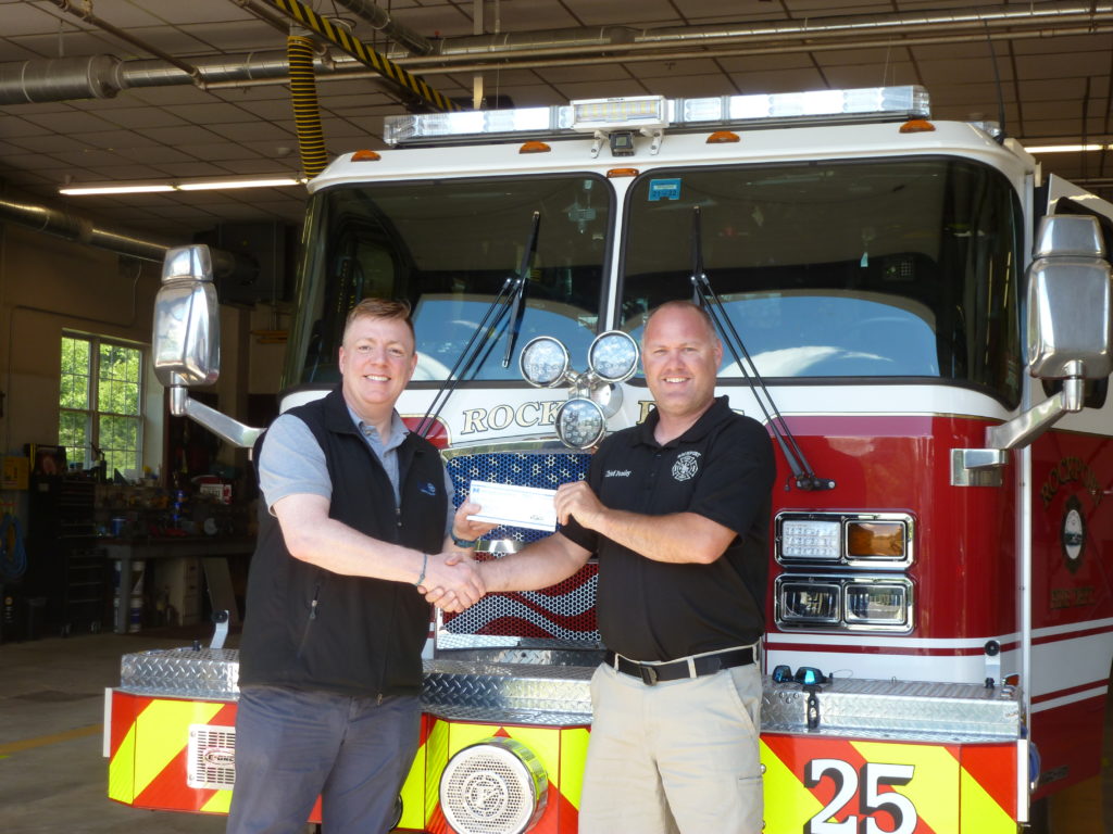 Dan Bookham and Jason Peasley of Rockport Fire Department