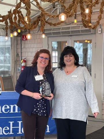 Anna Moorman of Allen Insurance and Financial, and Angela Sanborn, Anthem agency service representative for Maine and New Hampshire.