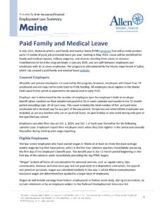 Maine Paid Family and Medical Leave