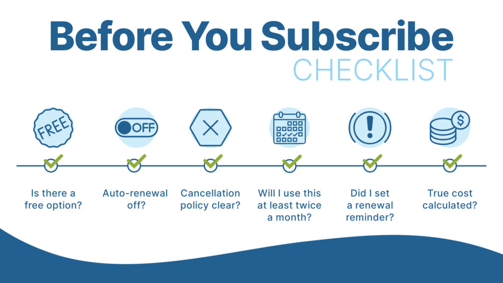 Subscriptions infographic